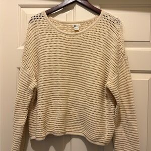 Billabong Light Cream Open-Knit Women's Sweater